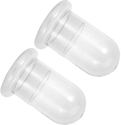Lurrose 2 Stück Mikrolandschaft Moosflasche aus Borosilikatglas Ökologische Flaschengarten Dekoration mit 8mm Öffnung für Terrarien und Tischdekoration