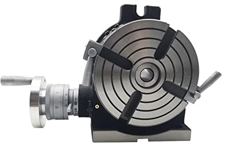 Máquina de torno - Fresadora vertical y horizontal de doble propósito con mesa giratoria de 150 mm para roscar, tornear y perforar