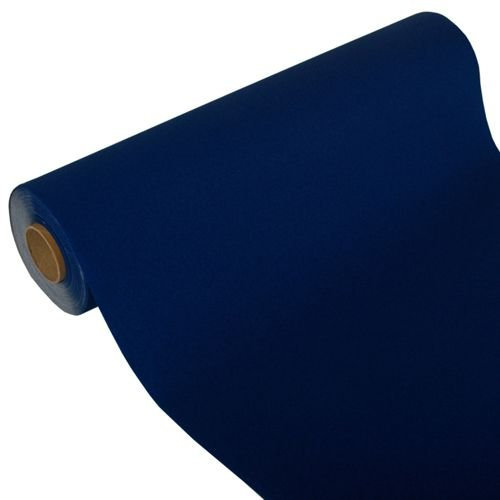 Papstar Tischläufer 84315 Tissue ROYAL Collection, 24 m x 40 cm dunkelblau, 1 Stück