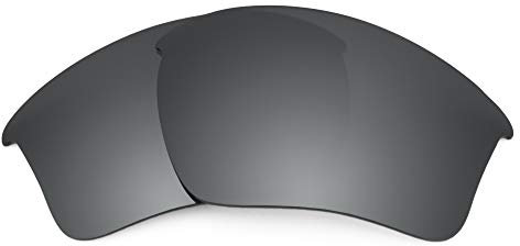 Revant Lentes de Repuesto Compatibles con Gafas de Sol Oakley Half Jacket 2.0 XL, Polarizados, Negro Cromado MirrorShield