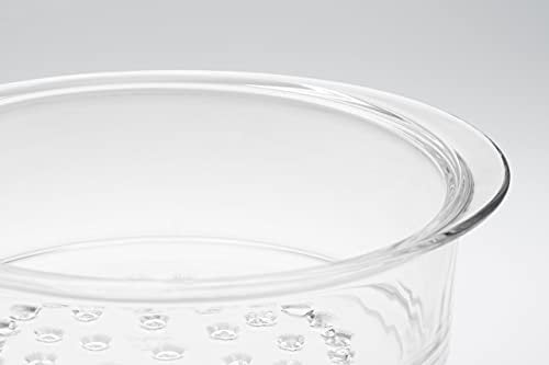 SKK 06020 Dünsteinsatz / Dampfgarer aus Glas, rund, ø 20 cm, universal für Kochtopf und Bratentopf einsetzbar, schonendes Zubereiten von Gemüse und Babynahrung