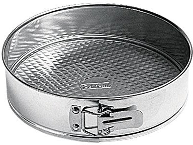 Guardini, Tortiera apribile 1 fondo Ø 28 cm, Banda stagnata per torte, Argento, Made in Italy, Linea Selenia