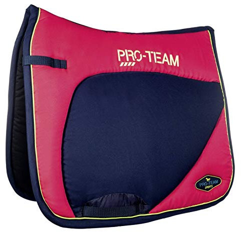 HKM PRO Team Schabracke -Neon Sports-, pink/dunkelblau, Dressur