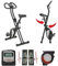 Fitnessbike Ergometer für gelenkschonendes Cardiotraining X-Bike F-Bike Fahrradtrainer Heimtrainer, Faltbares Fitnessfahrrad, Platzsparend klappbar, mit 21 Trainingprogrammen, Belastbar bis 100 kg