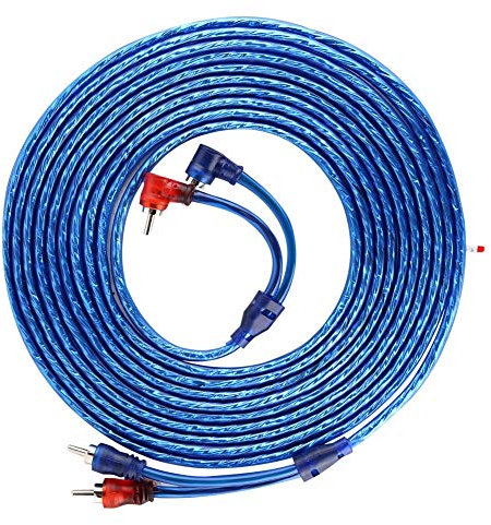 Akozon 5 metros coche Cable de Audio Cable del Coche Cables para Altavoces 5m 16.4ft