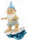 UDO Schmidt 51162 Badezwerg Surfboard Gartenzwerg 27cm Garten Zwerg Figur