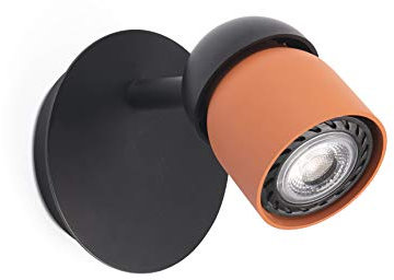 Faro Barcelona 40663 - COCO Wandleuchte schwarz/terrakotta 1L