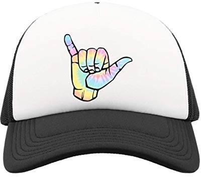 Iprints Hippie Peace Fashioned Hand Symbol Trucker Baseball Cap One Size