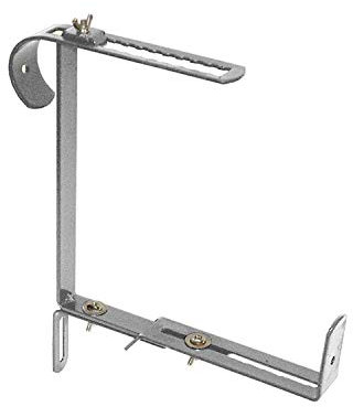 bellissa – Blumenkastenhalterung rund für Blumenkästen 10er Set hochbelastbar bis 30kg - Montage für Geländer & Brüstungen – Verstellbare Halterung für eckige Balkonkästen – Stabil & wetterfest