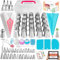 RFAQK,150-teiliges russische Spritztüllen-Set mit Aufbewahrungskoffer, Kuchendekorationszubehör-Kit, Musterdiagramm, eBook.