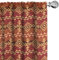 ABAKUHAUS Mexikaner Vorhänge, Gardinen, Aztec Kultur Ornament, Fensterbehandlungen für Wohnzimmer Schlafzimmer Dekor, 2 Stück 75 cm b x 175 cm h, Pale Orange Braun