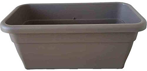 Siena Garden Pflanzkasten 60x30x25,7 cm Taupe Rechteckiges Kunststoffgefäß mit Bodenlöchern