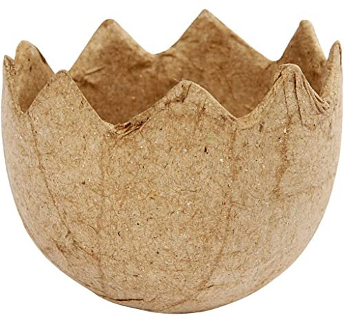 Quickdraw Supplies Ensemble De 8 Papier Mâché Oeuf Coquille pour Pâques Craft Décorer Votre Propre Oeufs de Pâques Trésor Chasse Capot Décoration