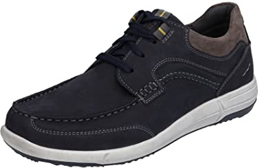 Josef Seibel Herren Low-Top Sneaker Enrico 26,Weite G (Normal),Wechselfußbett,straßenschuhe,Strassenschuhe,Blau (Indigo-Kombi),40 EU