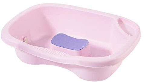 Sharplace Haarwaschbecken, mit Ablaufschlauch, Nackenstütze, zum Haarewaschen im Friseursalon, ROSA