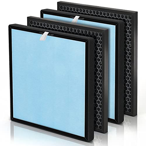 Luft-Ersatzfilter-Set, kompatibel mit HSP001 Luftfiltern, True Air Clenaer für Zuhause, H13 HEPA, HEPA-Vorfilter, Kohle und Vorfilter, 2 Sets