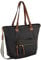 camel active Bari Damen Shopper Umhängetasche Reißverschluss Groß Schwarz
