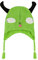 Concept One Unisex-Erwachsene Invader Zim, Gir Cosplay Adult Peruvian Winter Knit Cap with Ears and Tassels Beanie-Mütze, Grüne Quasten, Einheitsgre