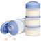 Termichy Milchpulver Portionierer Baby Stapelbar Milchpulver Aufbewahrungsbox 2 Stück (Blau)