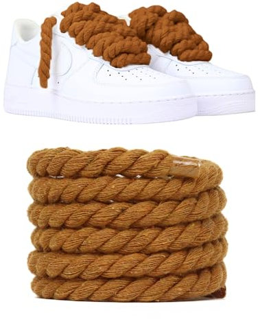 Slaace Lacci Corda Chunky 10mm - Non fare buchi - Lacci Corda Per Scarpe, Rope Laces