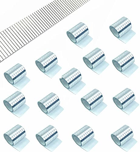 DESOMINOR 6720Pcs Glass Mosaic Tiles Disco Ball Mirror Tiles Self-Adhesive Mini Square Glass Mosaic Tiles for Craft DIY Decoration,14 Sheets (Silver)