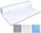 MOONLIGHT20015 Square Shower Mat Non Slip Anti Mould - 53x53cm Rubber Bath Mat PVC Shower Mats for Inside Shower with Strong Suction Cups Grip and Drain Holes - Soft Touch Machine Washable (White)