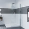 IMPTS Duschwand Walk in 80 x 185 cm Duschglaswand Dusche Glas Duschabtrennung Duschkabine, OHNE Duschwanne