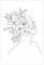 FISH DRAGATE Minimalistische Linien, elegantes florales Frauengesicht, Leinwand, Poster, Wandkunst, Dekoration, Bild, Gemälde für Wohnzimmer, Schlafzimmer, Dekoration, Rahmen-Stil, 40 x 60 cm