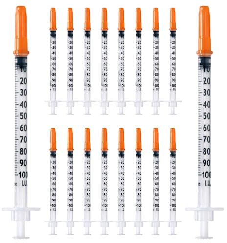 10 Stück 1 ml/cc Plastiktube 30G (0,3 x 12,7mm), Mehrzweck-Messwerkzeuge, Einzeln verpackt (30G 1/2)
