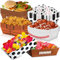 Hoolerry 48 Pack Sports Party Paper Food Trays Party Supplies 2 lb Disposable Paper Food Snack Hot Dog Trays Food Boats Nacho Trays for Soccer Baseball Basketball Football Birthday Party Decorations