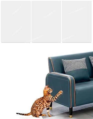 Sheryl&Rain Cat Anti Scratch Tape 8 Packs, Sofa Cat Scratch Protector Tape, Anti Scratching Furniture Protector Protection for Sofa for Furniture