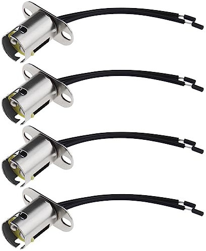 4pcs BAY15D 1157 Support de Lampe Adaptateur LED Support de Douille d'ampoule Câblage Harnais Sockets Accessoires Rechange pour Clignotant Feu Stop Feu arrière 12-24V 10cm