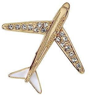 Dickly Flugzeug-Brosche, Anzug-Brosche, Schmuck-Accessoires, Anstecknadel für Vatertagsgeschenk-Jacke