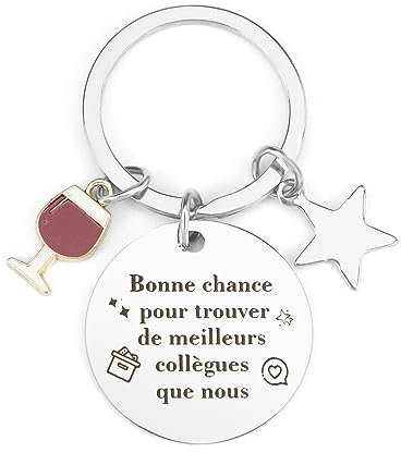 Porte-Clefs Cadeau Départ Collègue Personnalisé - Original pour Homme et Femme