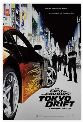 Fast And Furious – Filmshow-Poster, Leinwand-Poster, Wandkunst, Dekor, Bild, Gemälde für Wohnzimmer, Schlafzimmer, Dekoration, ungerahmt, 30 x 45 cm