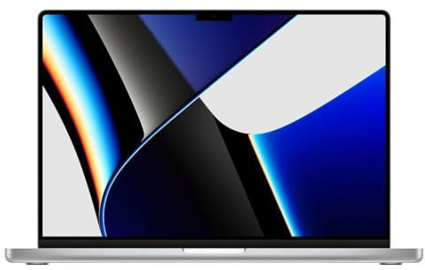 Apple MacBook Pro 2021 avec puce M1 Pro avec 10 cœurs et GPU 16 cœurs (16 pouces, 16 Go de RAM, 1 To de stockage SSD) (QWERTY Anglais) Argent (Reconditionné)