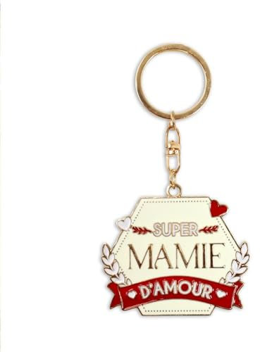 Porte clé modèle Super Mamie d'amour