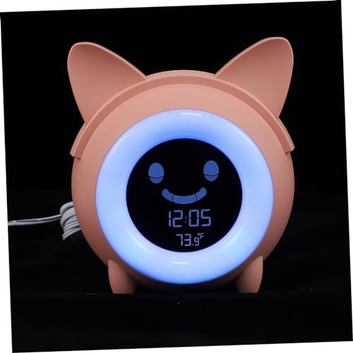 Amosfun Innovatives Design Jungen Und Mädchen Wecker Wecker Licht Nachttisch Desktop Anpassung