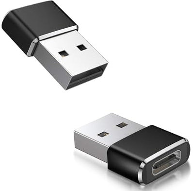 2-Pack USB 3.0,Type-C to USB Adapter for Apple & Android Devices,Charger Cable Adapter for Galaxy S23 S24 A34,Apple iWatch 8 7,Airpods,MacBook,iPhone 12 13 14 15 Max Pro,iPad 10 Air 4 5 Mini 6,CarPlay