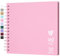Hiwhy Fotoalbum Scrapbook 20,5x20,5 cm 20 Blätter DIY Scrapbook Hartes Kraftpapier Baby Erinnerungsbuch Familie Geburtstag Hochzeit Jahrestag Scrapbook, Rosa