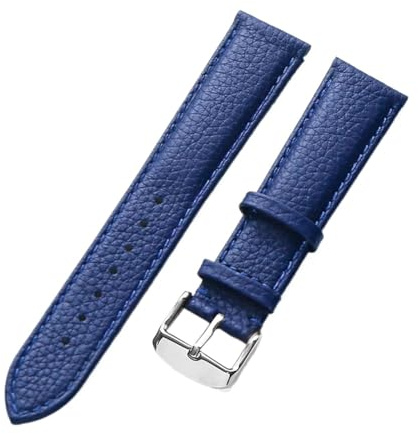 LQXHZ Echtes Lederarmband Damen Weiches Leder Litschi-Korn Rindsleder Uhrenarmband Herren Wasserdicht 14 16 18 Mm Uhrenkette Zubehör