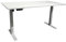 DEINE TANTE EMMA 39-552-17 Schreibtisch Set Ben 2 Büroschreibtisch Weiß elektr. höhenverstellbar ca. 160/74-114/77 cm