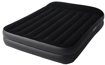 RAPTAVIS Queen Luftbett Selbstaufblasend Luftmatratze, 203 x 152 x 46cm Gästebett mit Eingebauter Pumpe und Integriertem Kissen