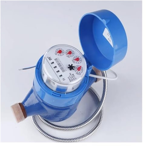 Digitaler Turbinen-Durchflussmesser Zählerablesung Wasserzähler DN20 Photoelektrische Direktablesung Fernübertragung Kalt- Und Warmwasserzähler M-Bus 485 Kabelfernbedienung mit Digitalanzeige(DN20)