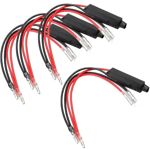 Gebildet 4 STK Motorradwiderstand 12 V Motorradblinkerwiderstand 10 W 10 Ω Adapter-Blinker-Fix-LED für Motorrad (Y-063)