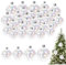 Weihnachtskugeln Schillernde Ornamente Bälle 16pcs klare Weihnachtsschmuckbälle Plastik Plastik klares Baulble dekorativ hängende Irisierende Weihnachtsbällchen für DIY Weihnachtsparty Geburtstag