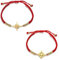 UNIFT Armband Für Frauen Keltische Hexenknoten Magic Layered Armband Edelstahl Charm Mystic Double Rope Armbänder Keltische Schmuck (Gold+Gold 1)