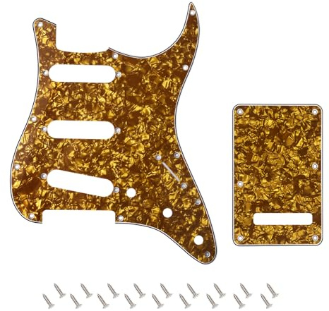 Banworks 4-lagige elektrische Gitarren SSS Pickguard & Rückplatte Tremolo Abdeckungsset
