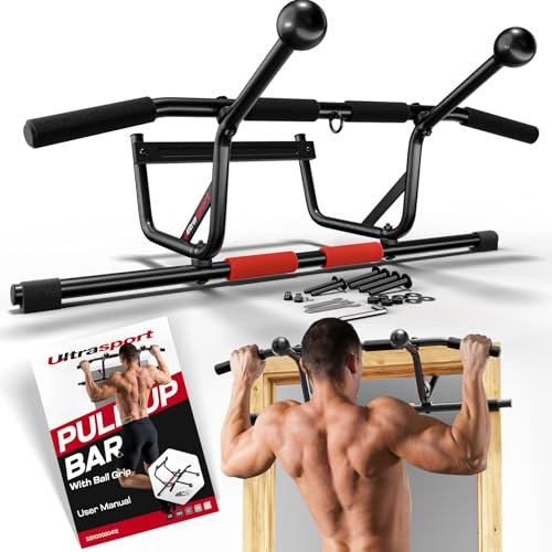 Ultrasport Klimmzugstange Türrahmen zum Einhängen ohne Bohren - Pull-Up Bar, Klimmzugstange Tür, Türreck für Klimmzüge, Klimmzugstangen