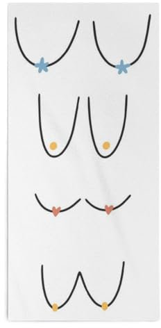 Handtücher Abstrakte Frau Brüste Brust Gästehandtücher Weiches Handtuch Saugfähiges Gästetuch Für Badezimmer Hotel Küche S